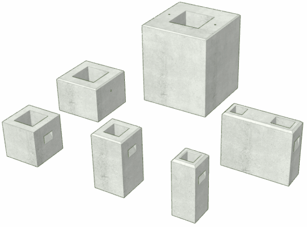 フェンス基礎ブロック