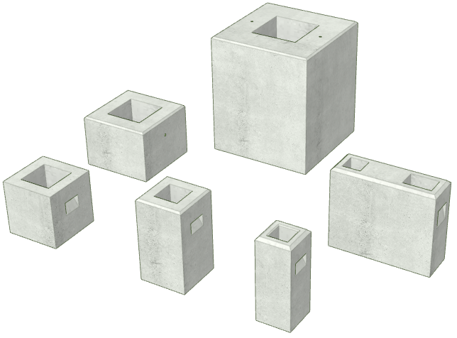フェンス基礎ブロック