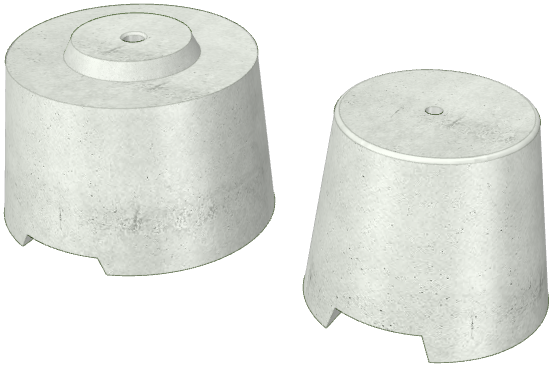 ポール台(旗竿・物干等用基礎ブロック)