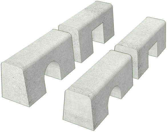 両面Ｒ歩車道境界ブロック水抜き