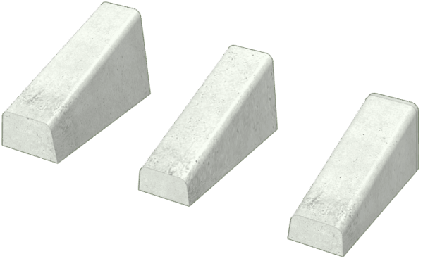 両面Ｒ歩車道境界ブロック切り下げ(三角部)