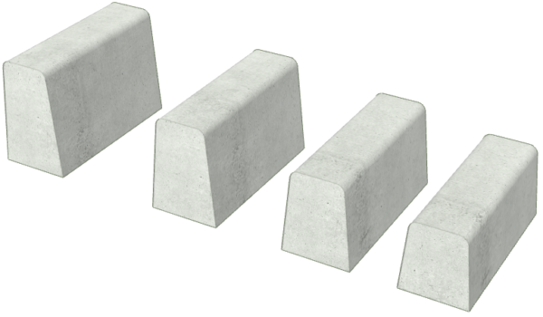 両面Ｒ歩車道境界ブロック基本