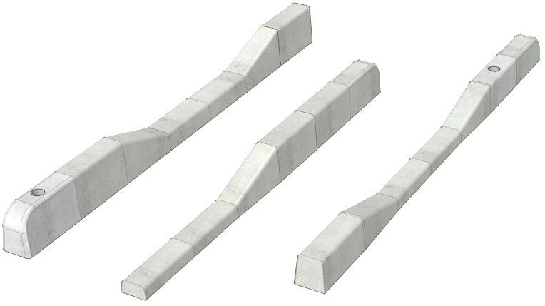 両面R歩車道境界ブロック