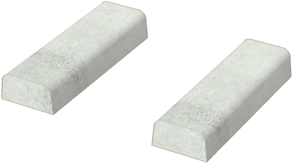 両面Ｒ歩車道境界ブロック切り下げ(平もの10cm)