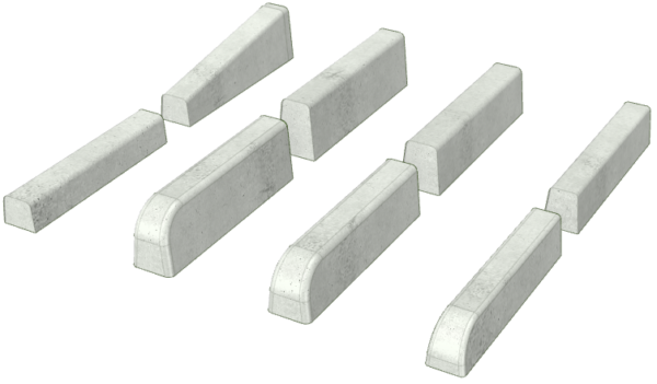 歩道用コンクリート境界ブロック