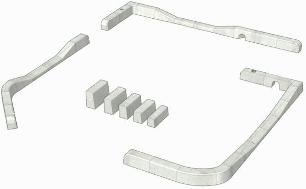 片面R歩車道境界ブロック